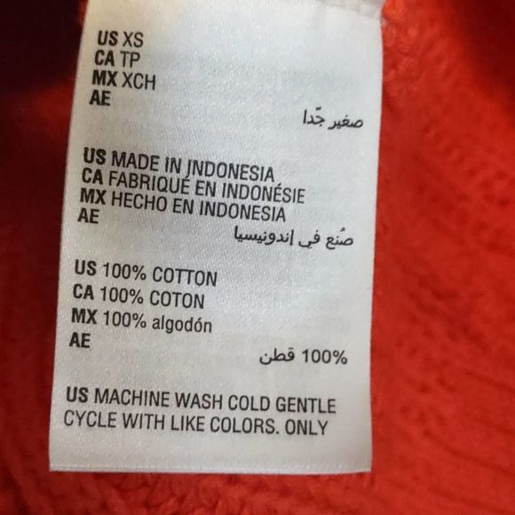 Style & Co Cotton Mock Neck Sweater Coral XS - Picture 5 of 8